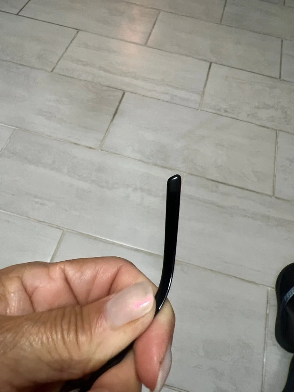 Gucci Black Cat-Eye Optical Frames with Gold Accents Made in Italy in the 90s - Picture 4 of 7